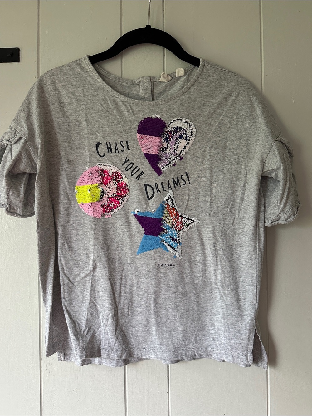 Gap kids t shirt with sequin shapes
